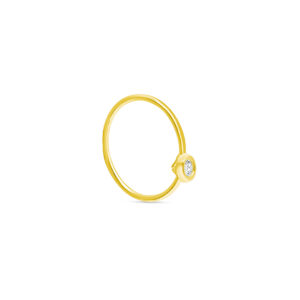 Nose Hoop 2mm Bezel