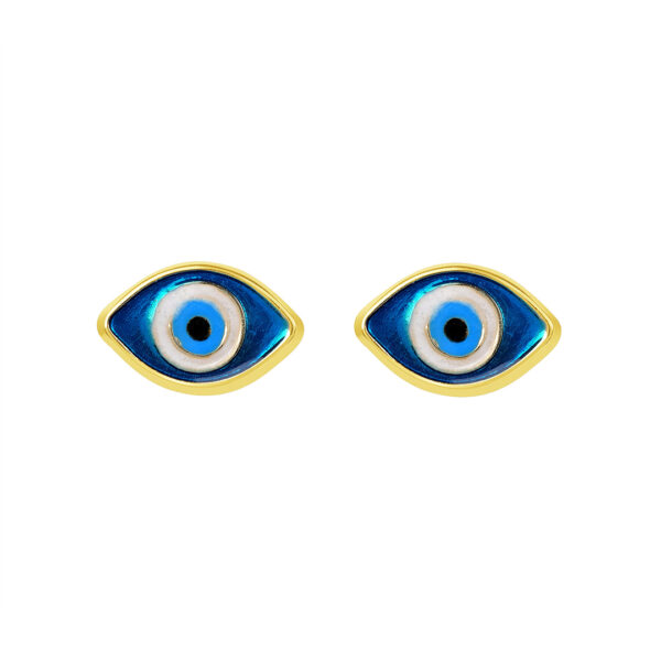 Enamel Evil Eye Blue Lg