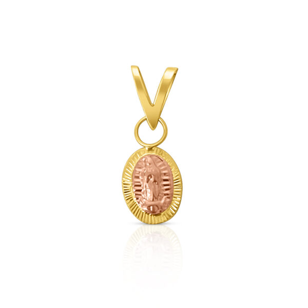 Oval 2Tone Guadalupe Charm