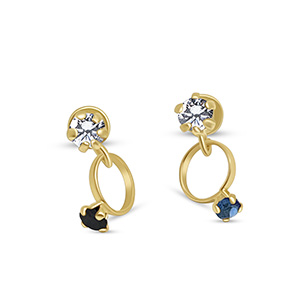Dangling Ring Stud 3mm