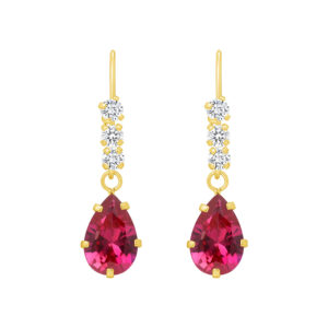 Thrice Cz Wire Large Pear Drop