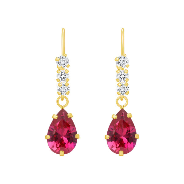 Thrice Cz Wire Large Pear Drop