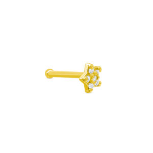 Cz Star Nose Bone