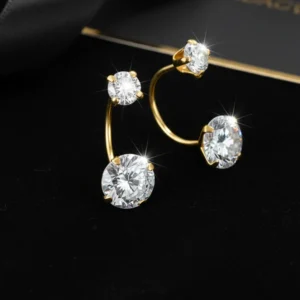 14K - Telephone Round Cz 6mm