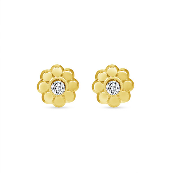 14K - Mini Flower Stud