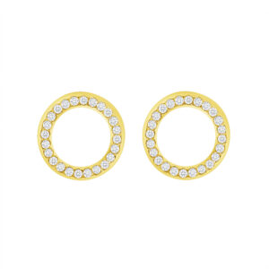 14K - Cz Stud Circle