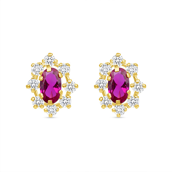 14K - Almondn Cz Flower