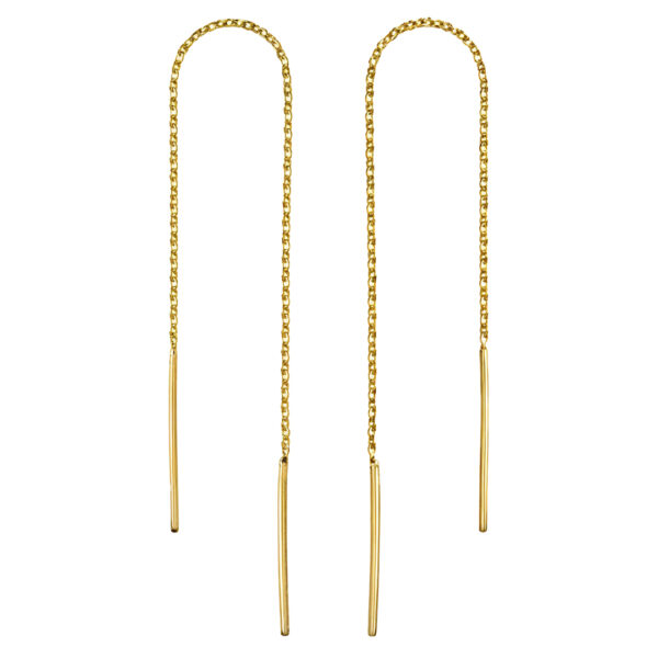 Slender Bar Threader Earrings