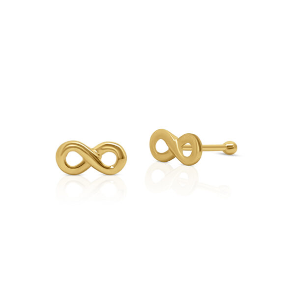 14K - Infinity Nose Piercign Bone