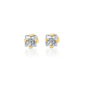 14K - Square 3mm Stud