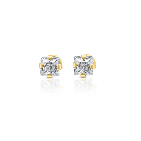 14K - Square 3mm Stud