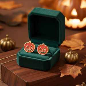 14K Gold Spooky Earrings