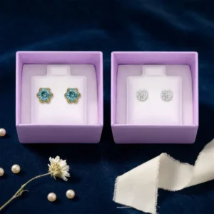 14K Gold Aquamarine Clarity Duo